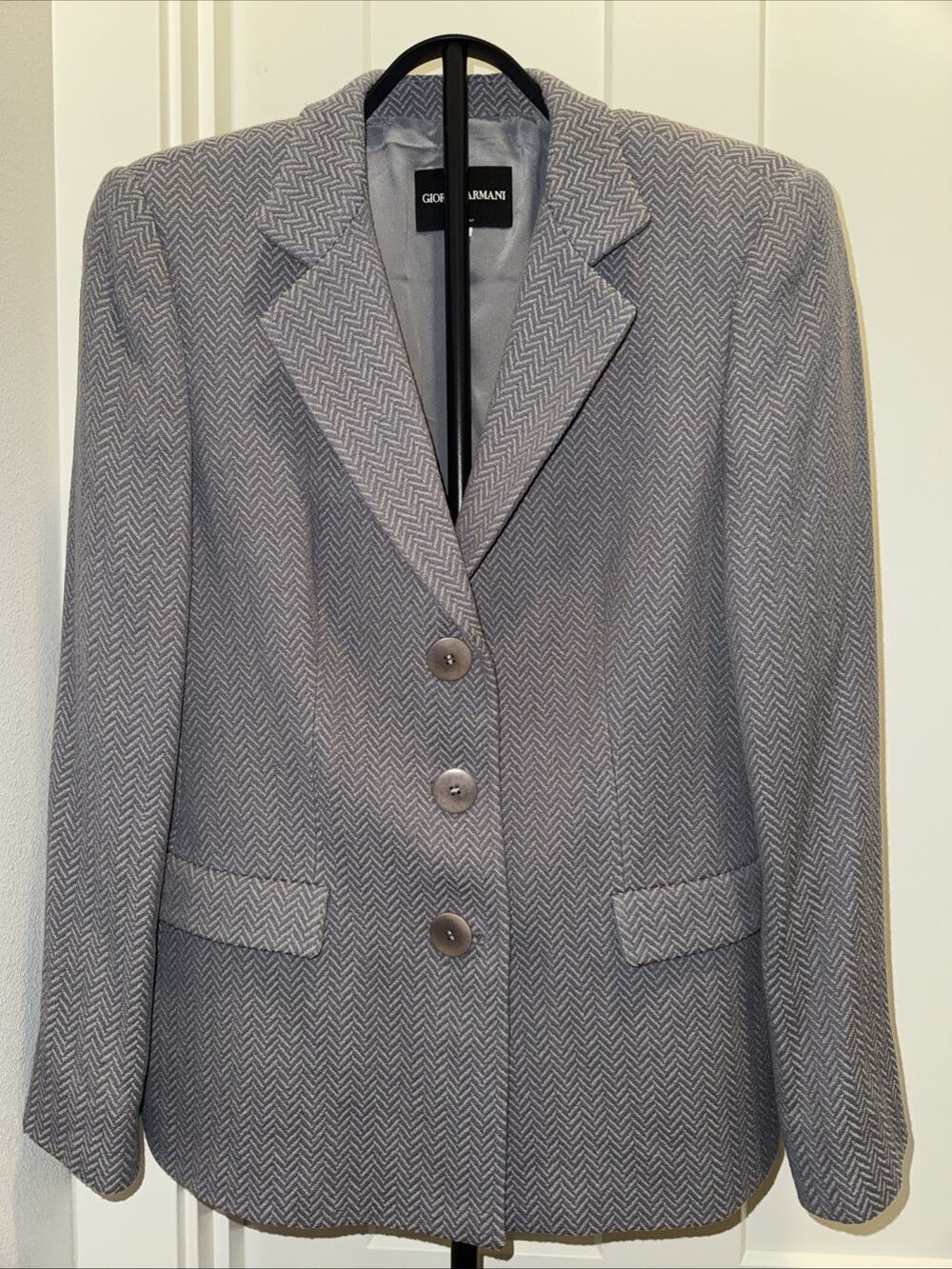 Giorgio Armani Classico Borgo 21 Italy Wool Nylon Blend Silk EU48 (XL)
